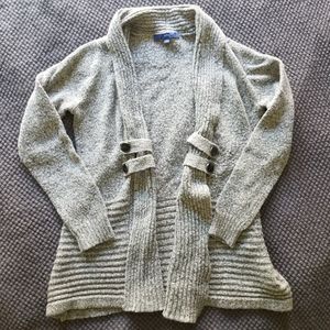 🛍Marbled Grey Knit Medium Sweater EUC Apt 9
